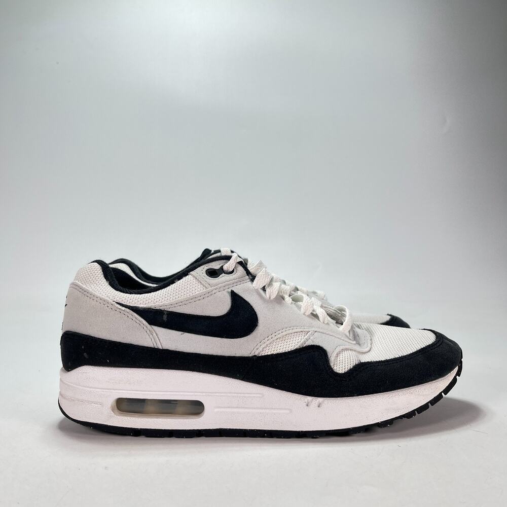 Nike Air Max 1 Black White Grey Low Top Casual Sneakers FD9082-107 Mens Size 7.5